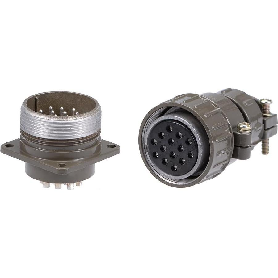 Conector de Aviación uxcell P32-14 32mm 14P 500V a Prueba de Agua