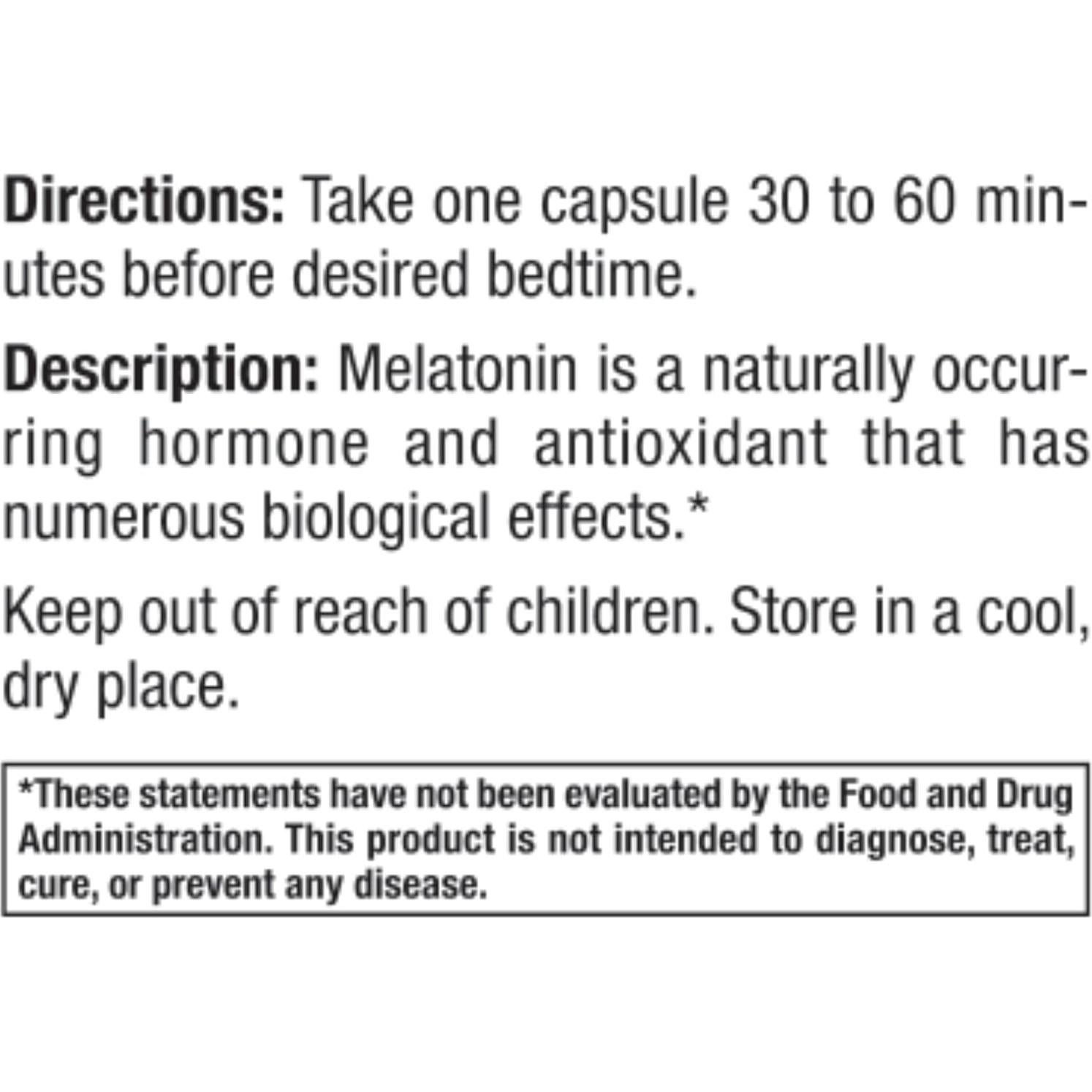 Melatonina 60mg Vegana en Cápsulas - Paquete de 2 - Sin OGM y Gluten