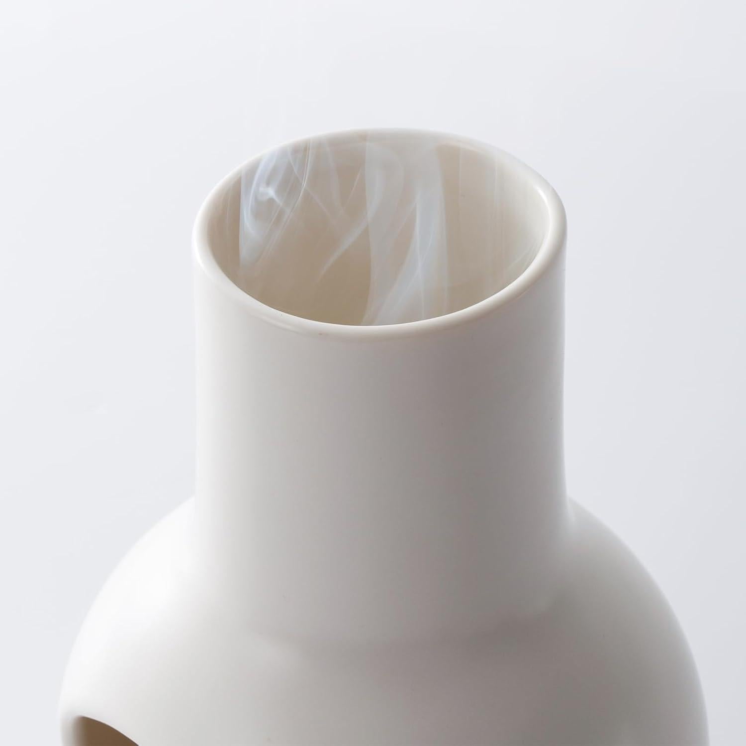 Soporte de Palo Santo IVWOXO de Cerámica Blanco para Incienso