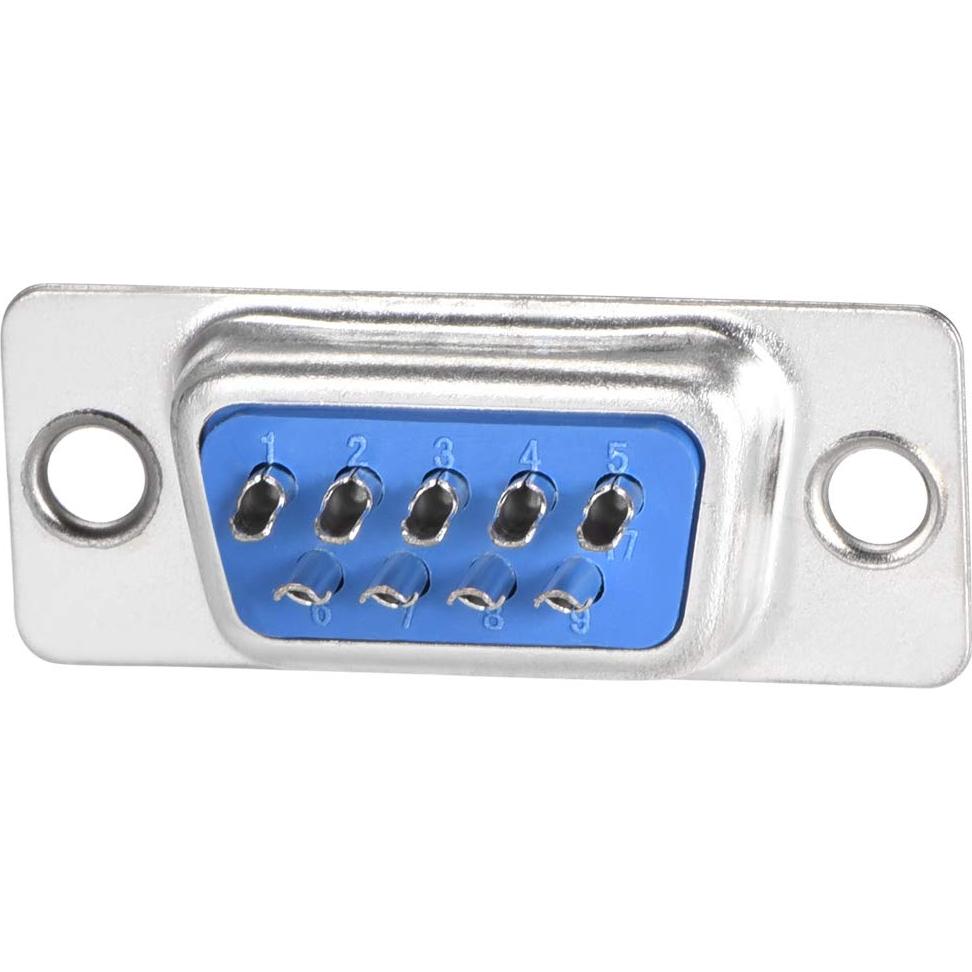 Conector D-sub Femenino 9 Pines uxcell Azul Paquete de 10