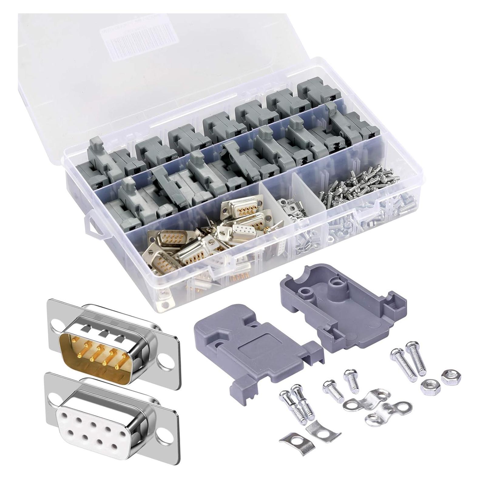 Conectores de Soldadura DB9 Macho y Hembra ANMBEST - 20 Piezas