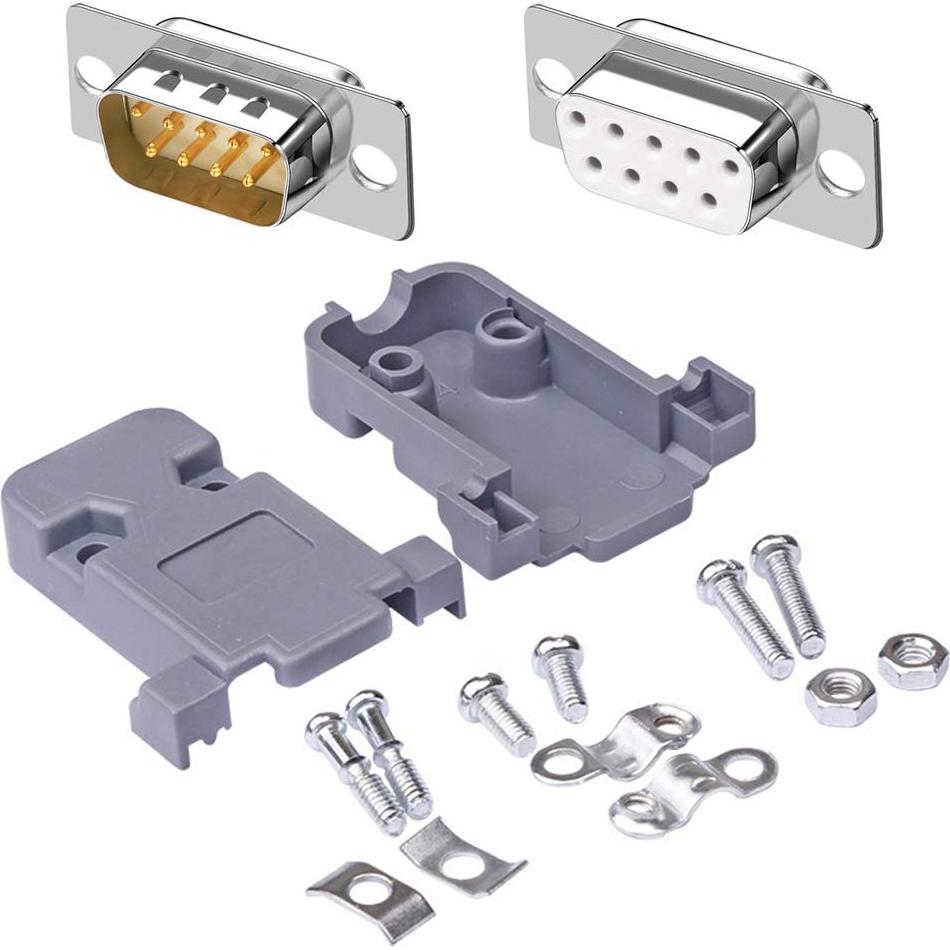 Conectores de Soldadura DB9 Macho y Hembra ANMBEST - 20 Piezas