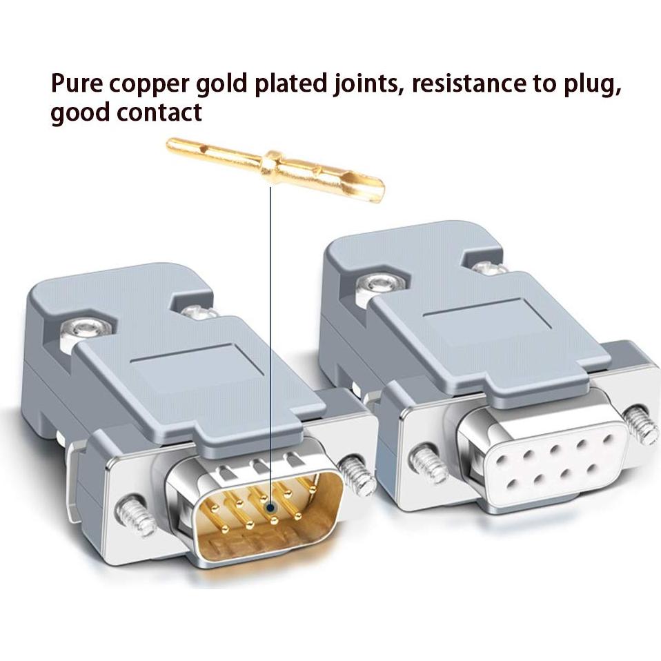 Conectores de Soldadura DB9 Macho y Hembra ANMBEST - 20 Piezas