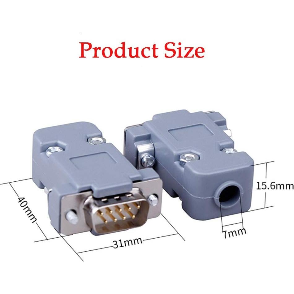 Conectores de Soldadura DB9 Macho y Hembra ANMBEST - 20 Piezas