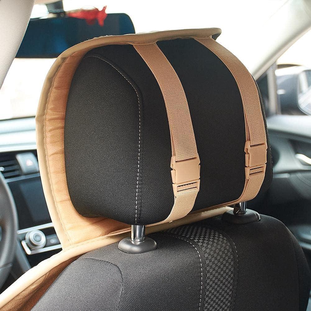 Cubierta de Asiento de Coche Blueshyhall de Perlas de Madera Beige