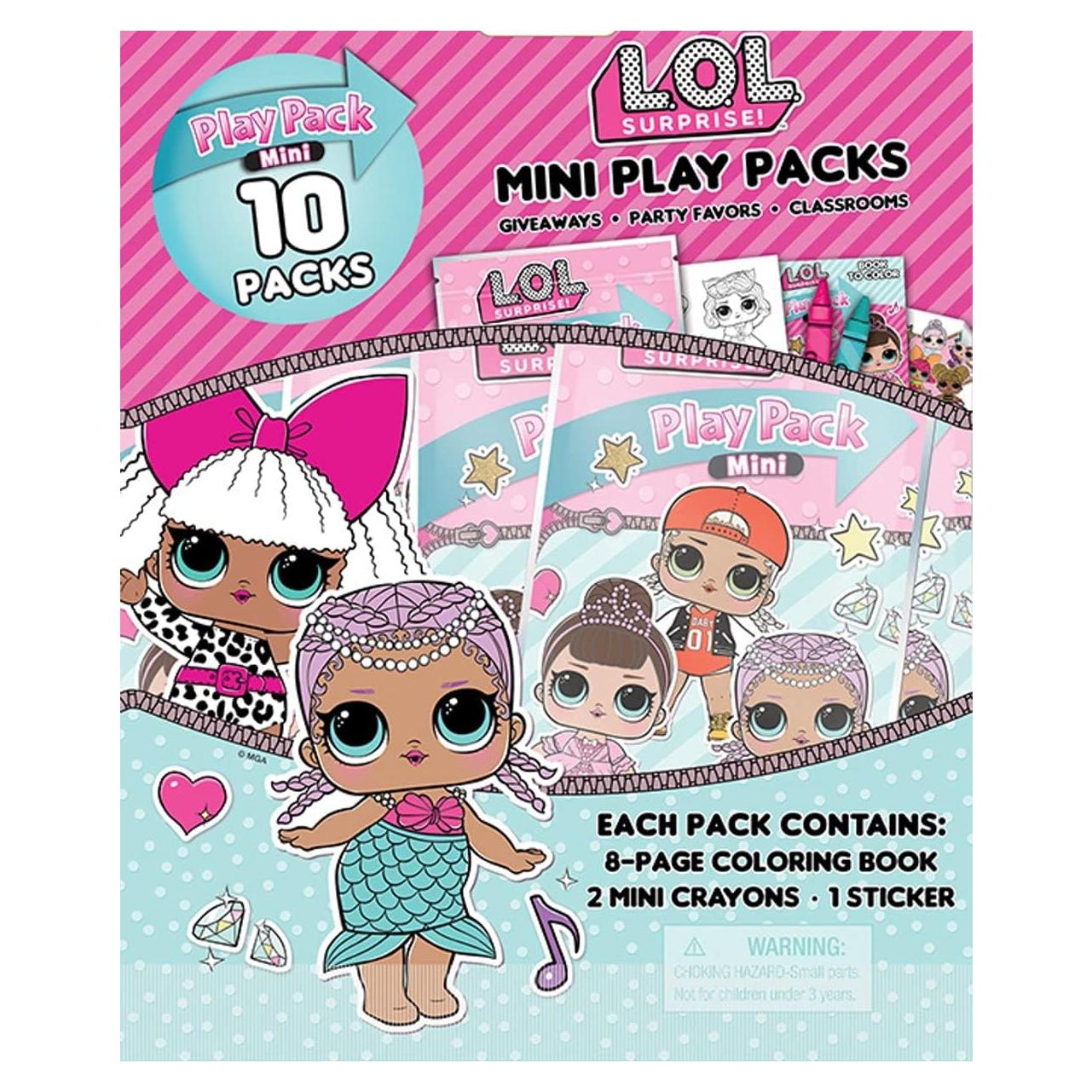 Paquete de Juego LOL Bendon | Mini Libro y Crayones | 10 Pzs