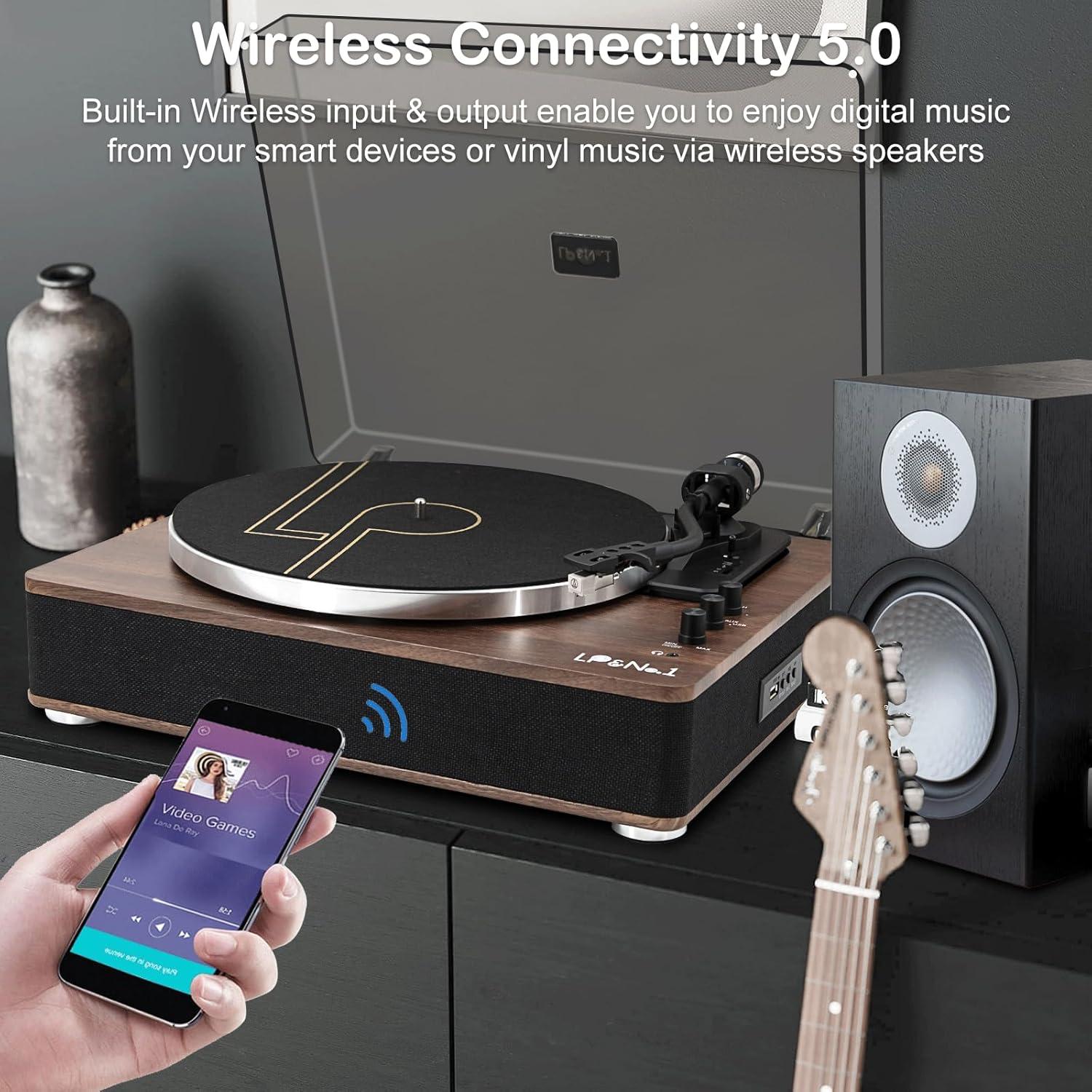 Tocadiscos LP&No.1 con Altavoces 20W y Bluetooth