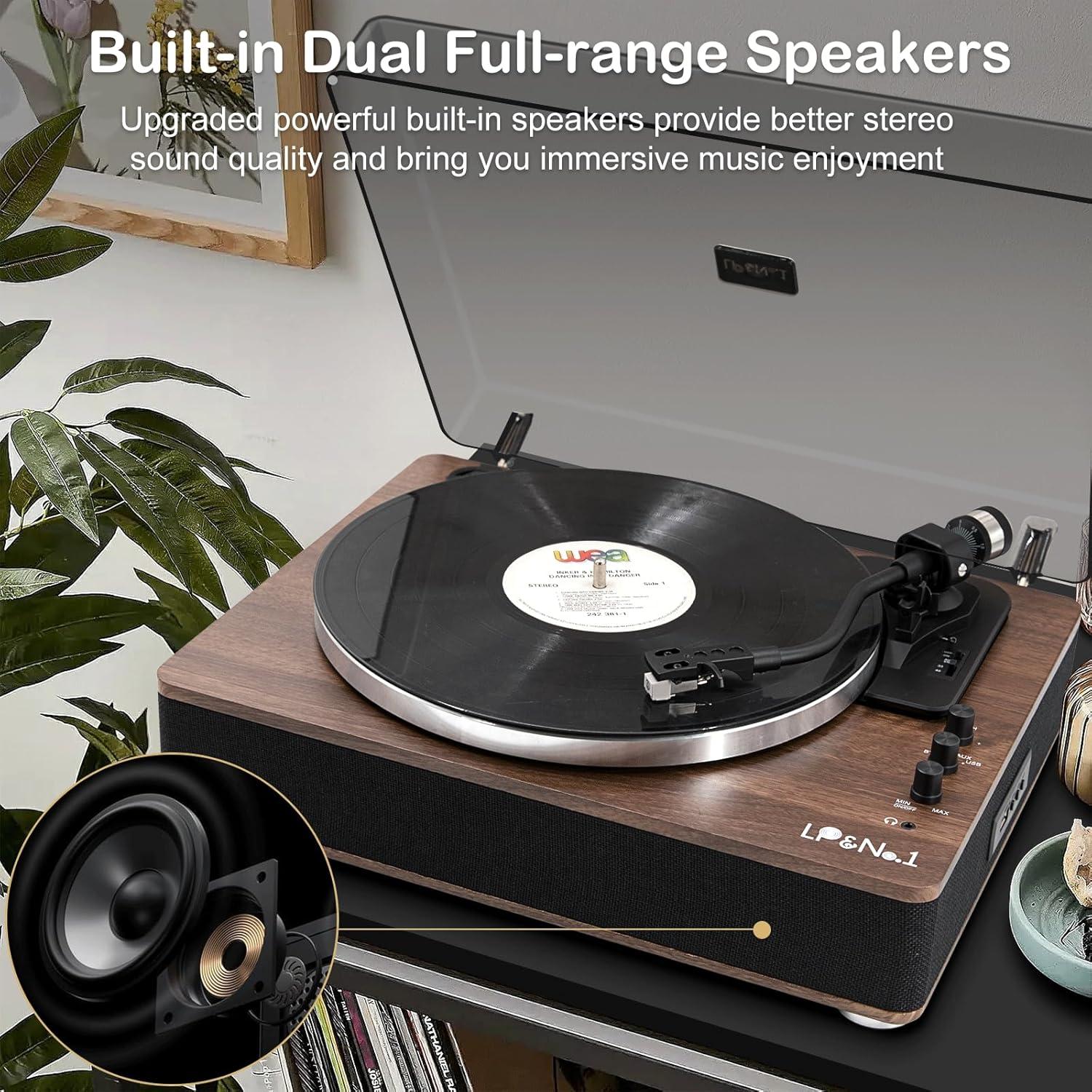 Tocadiscos LP&No.1 con Altavoces 20W y Bluetooth