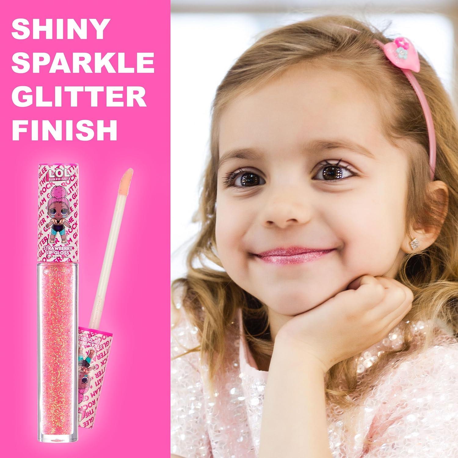 L.O.L Surprise! Party Favors - 4 PC Glitter Lip Gloss Collection. Girl Kids Teen Girls Ladies & Womens 4 Piece Lip Gloss Wand Set, Ages 5+