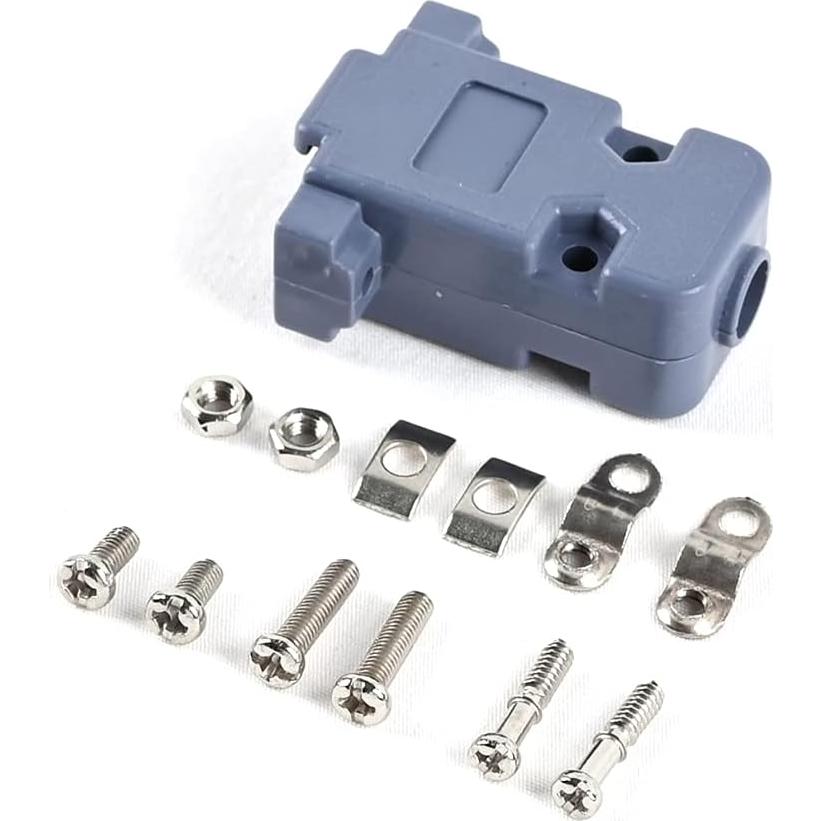 Conector DB9 JRready 20 PCS 9 Pines Plástico Grises