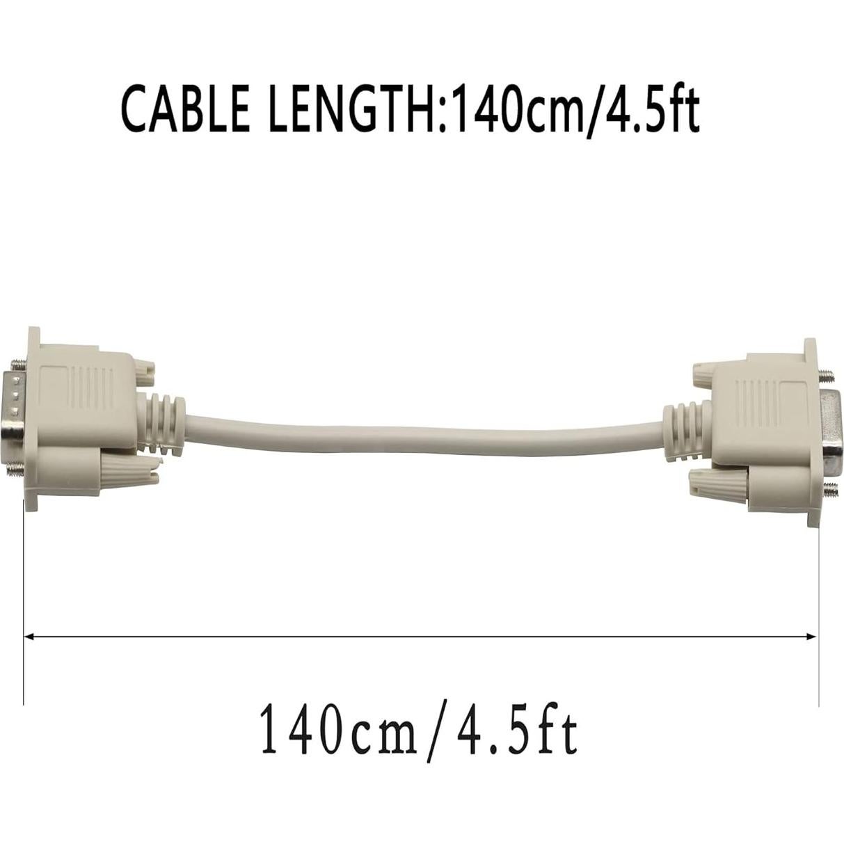 Cable Serial DB9 RS232 Macho a Hembra YOUCHENG 140 cm
