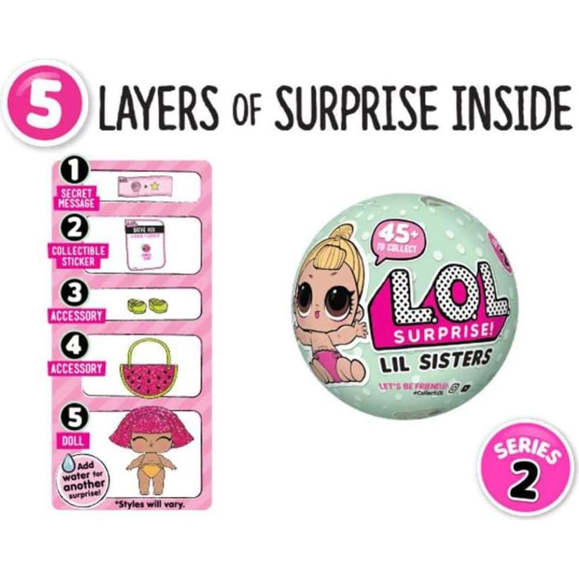 Muñeca LOL Surprise Serie 2 Hermanas Pequeñas 5 Sorpresas