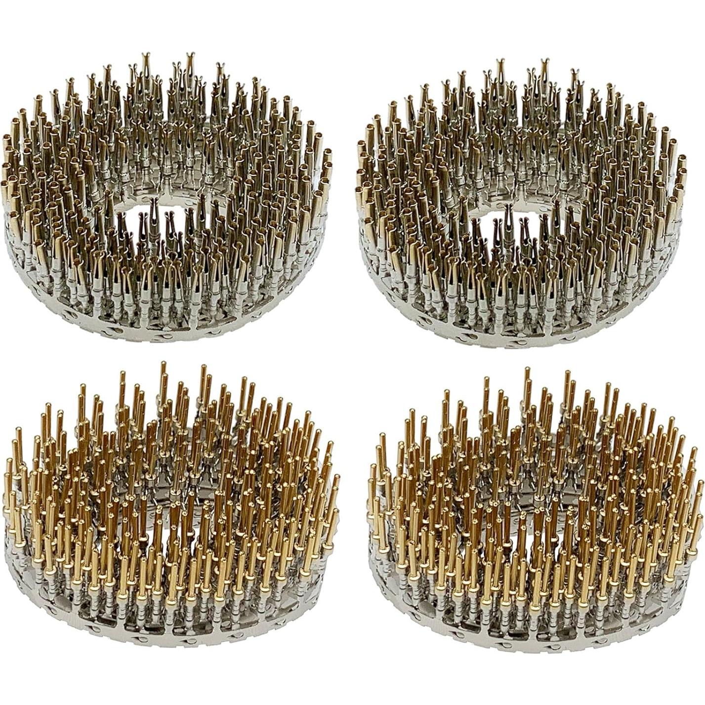 200 Pines Crimpado Macho Hembra D-Sub Niquelados Oro 2mm