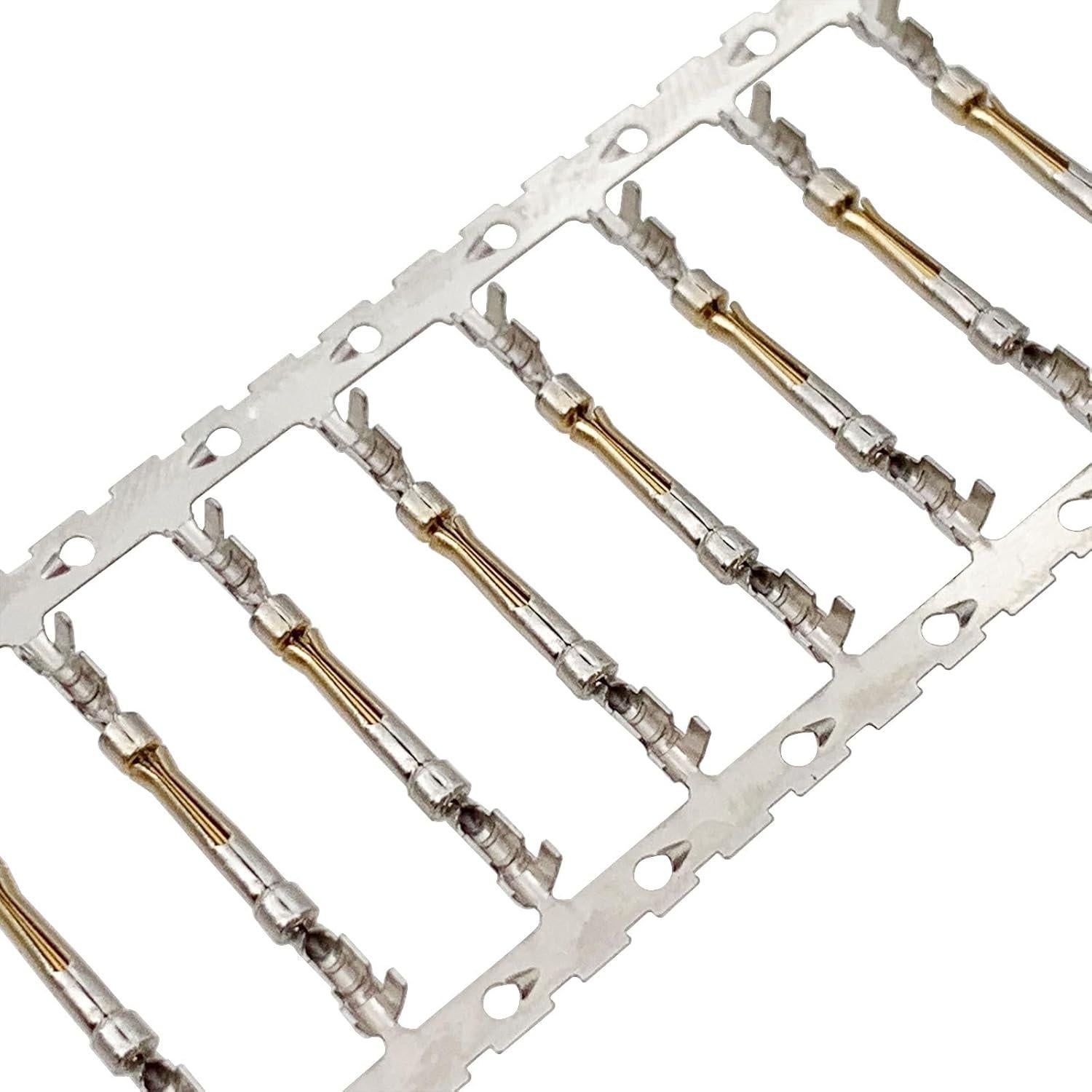 200 Pines Crimpado Macho Hembra D-Sub Niquelados Oro 2mm