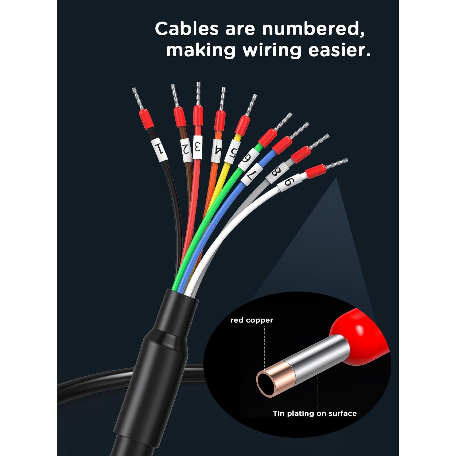 Conector DB9 hembra a cable pelado 1.5m JUXIN RS232