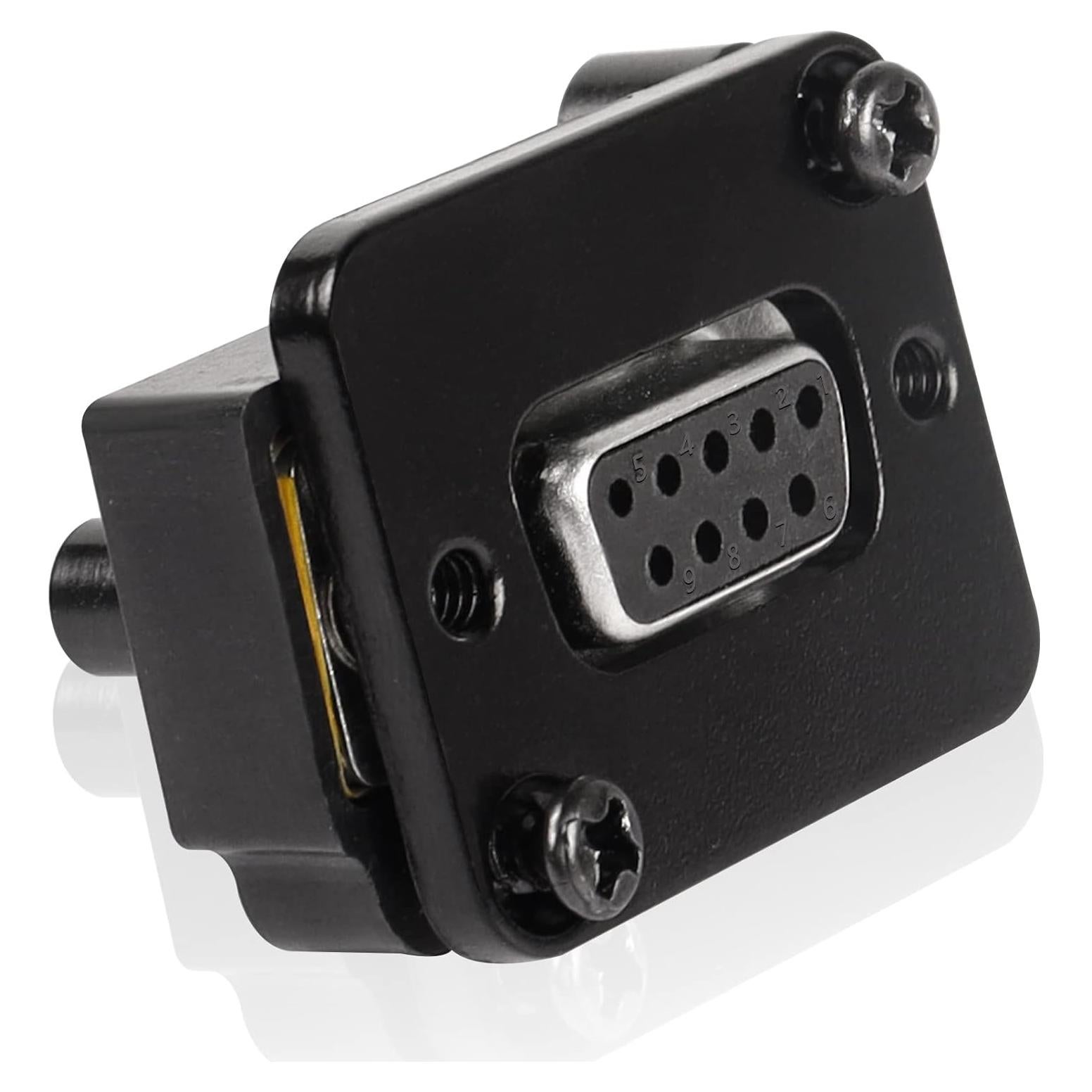 Conector DB9 hembra a hembra QIANRENON montaje en panel 9 pines