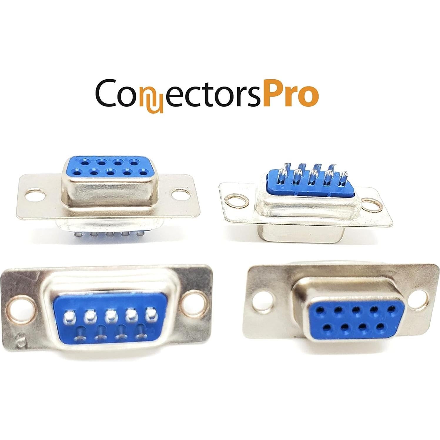 Conectores D-Sub hembra DB9 tipo soldadura - Paquete de 50