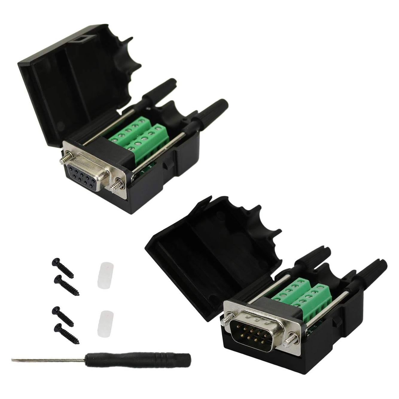 Adaptador de Placa de Ruptura DB9 Twinkle Bay - Macho y Hembra