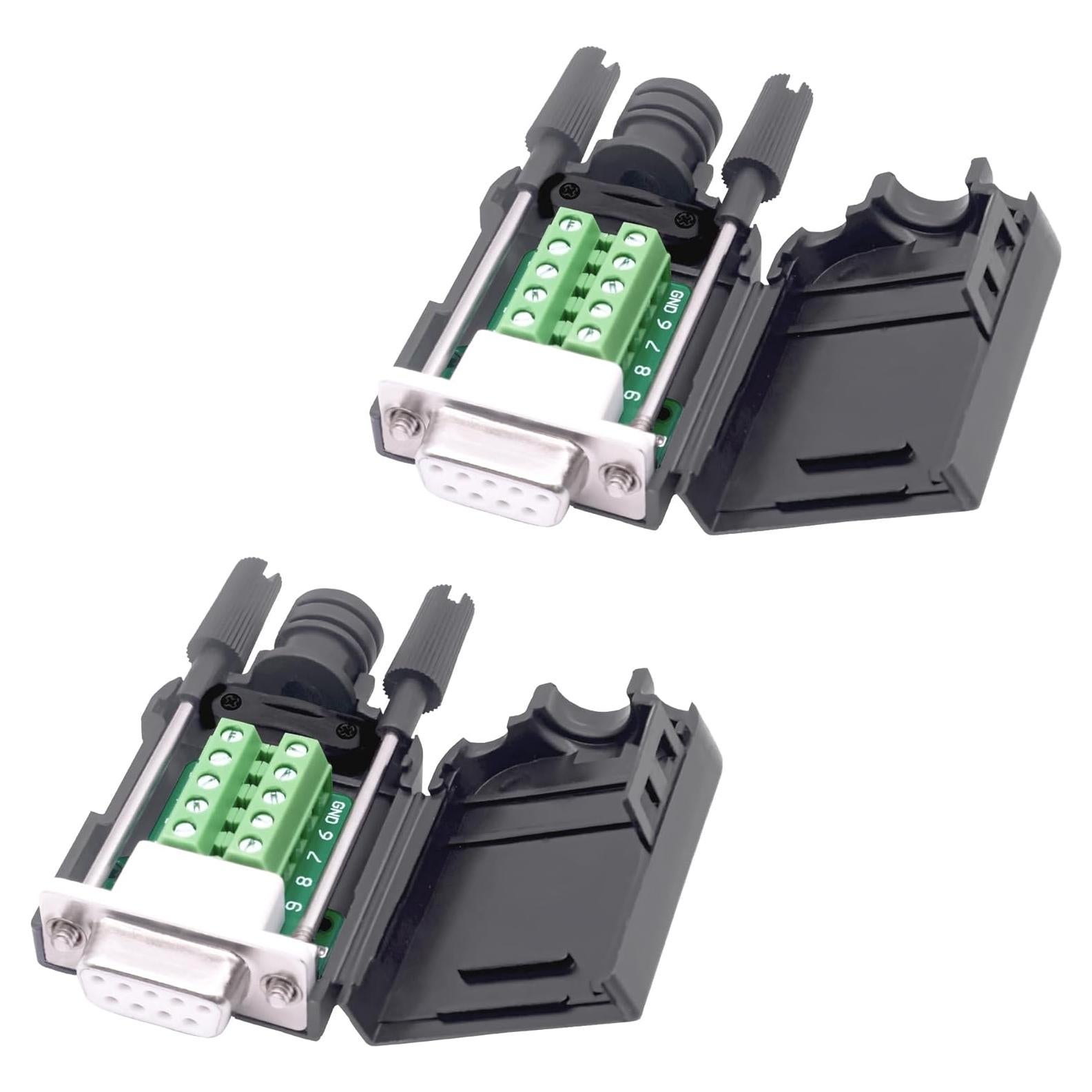 Placa Conector DB9 Femenino Sin Soldadura YARCHON 2 Piezas