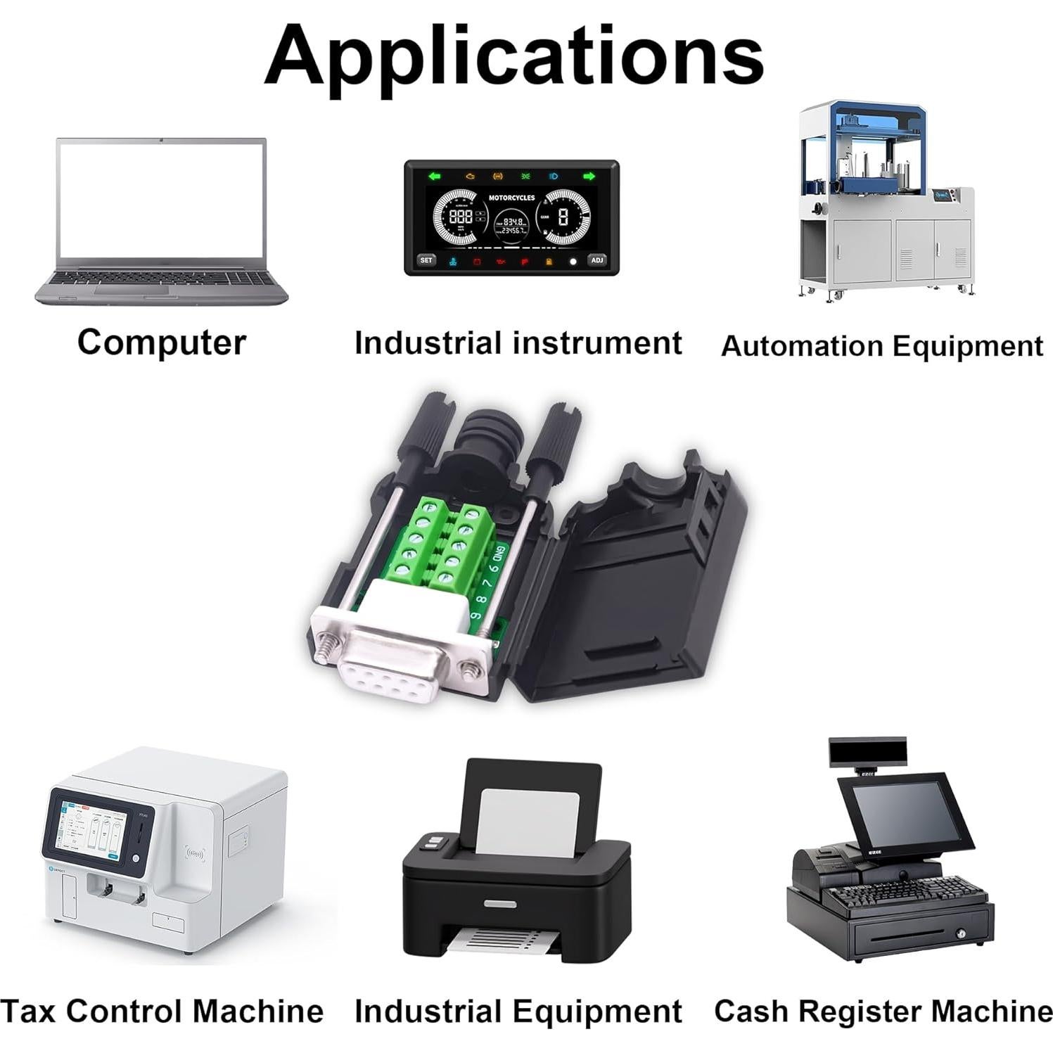 Placa Conector DB9 Femenino Sin Soldadura YARCHON 2 Piezas