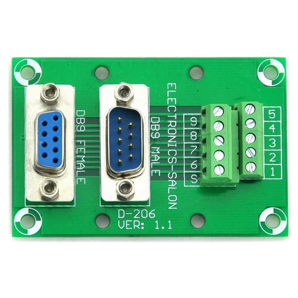 Placa de ruptura D-SUB DB9 macho/hembra Electronics-Salon