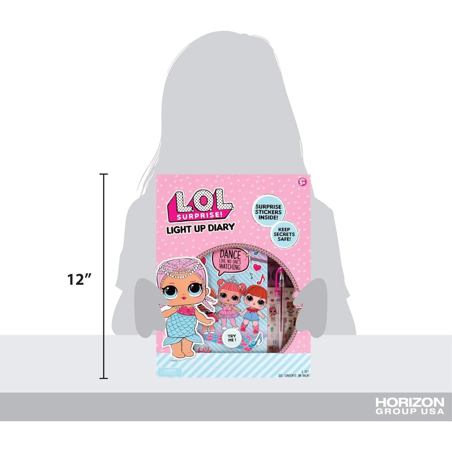 Diario Iluminado L.O.L. Surprise! con Stickers y Bolígrafo