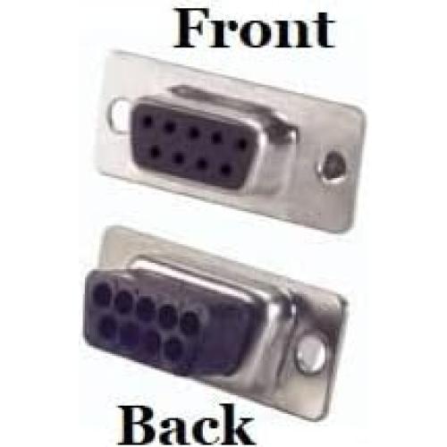 Conector D-Sub Crimp Femenino DB9 Kit DIY - CompuCablePlus