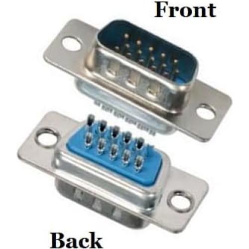 Kit Conector Crimpado D-Sub Macho DB15 CompuCablePlusUSA