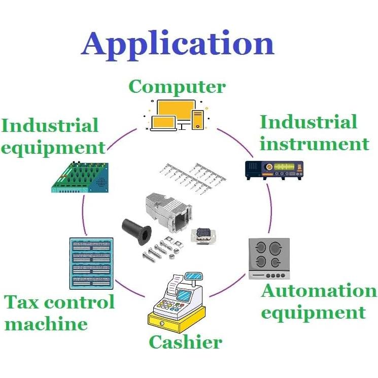 Kit Conector Crimpado D-Sub Macho DB15 CompuCablePlusUSA