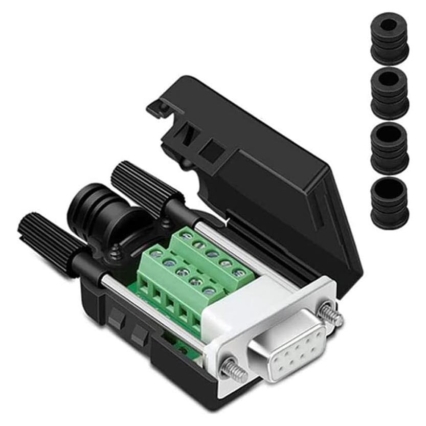 Conector DB9 Breakout SIN SOLDADURA COMOPEZ 9 Pines Negro