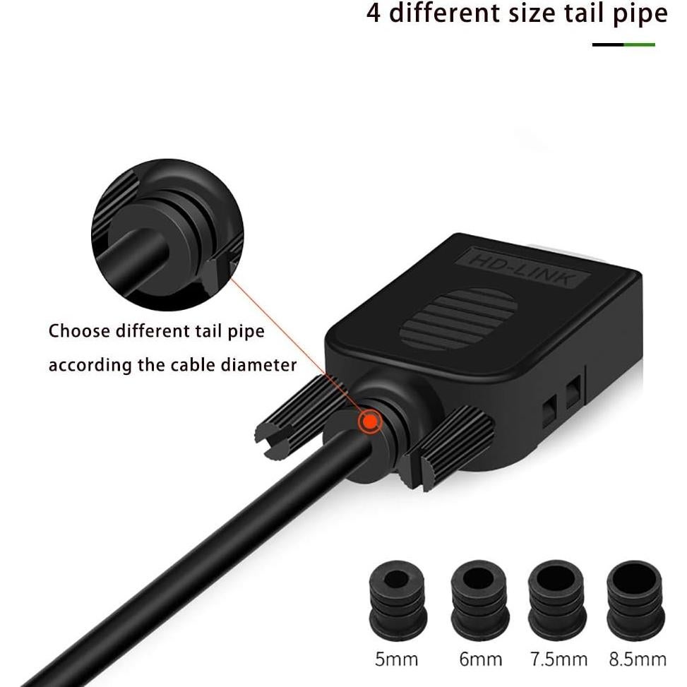 Conector DB9 Breakout SIN SOLDADURA COMOPEZ 9 Pines Negro