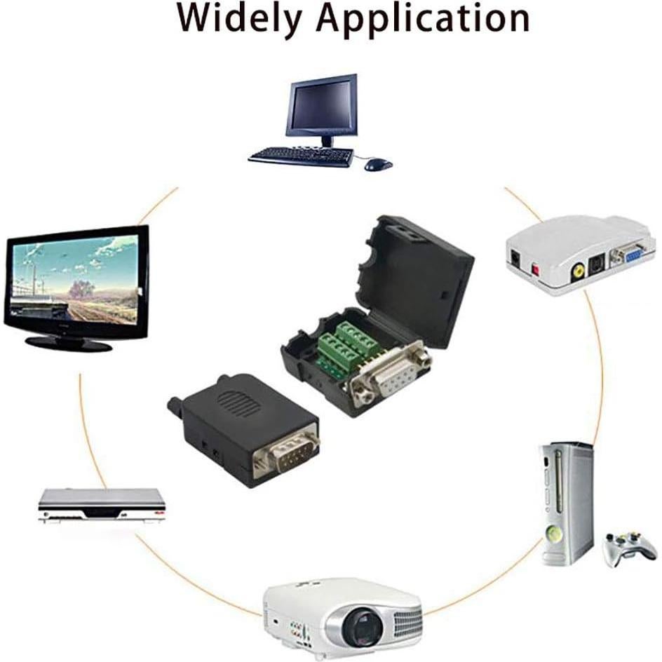 Conector DB9 Breakout SIN SOLDADURA COMOPEZ 9 Pines Negro