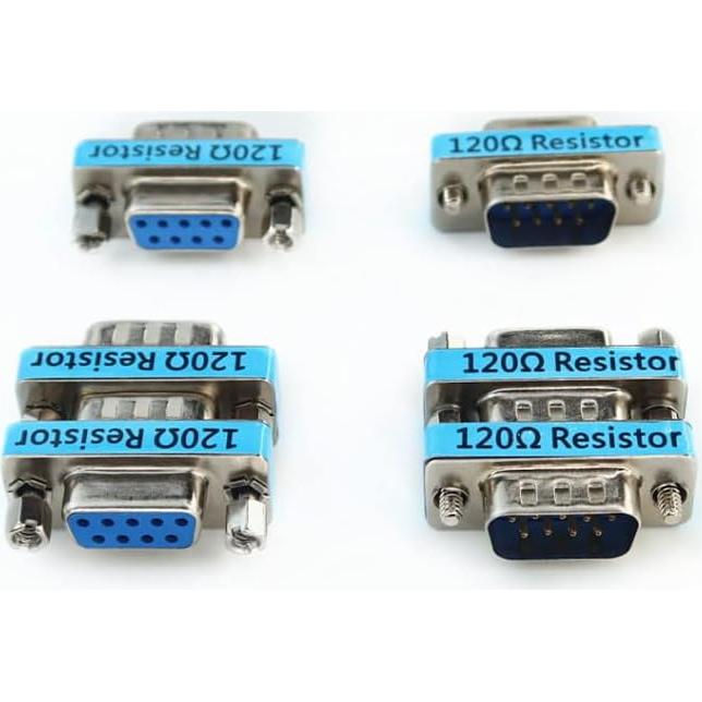 Adaptador DB9 Macho a Hembra YPP 6-Pack 120 Ohm CAN Bus