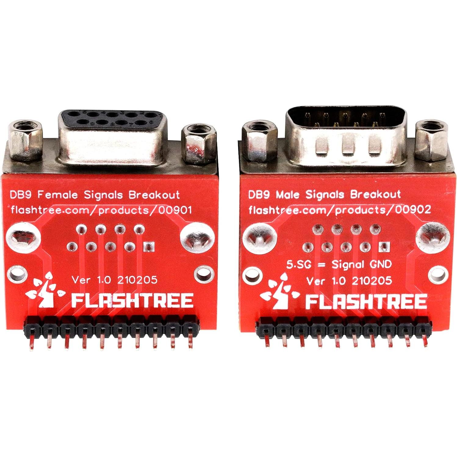 Adaptador DB9 Macho y Hembra a 10 Pines RS232 2.54mm