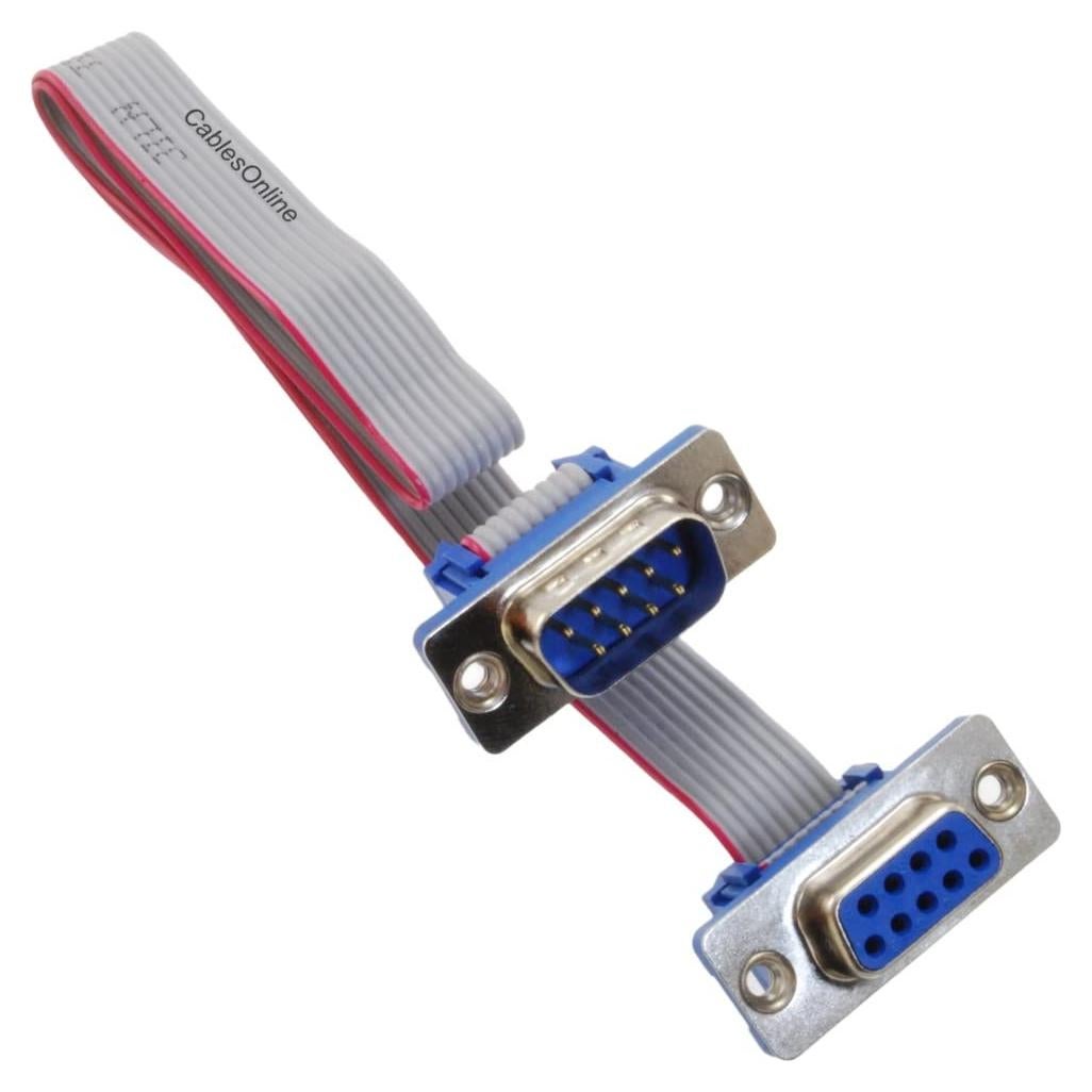 Cable de Extensión DB9 Macho a Hembra 30.48 cm CablesOnline