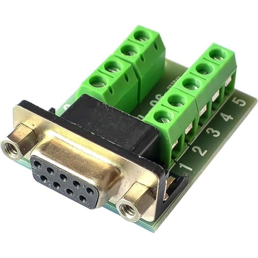 Adaptador DB9 Femenino RS232 a Terminal HiLetgo - 2 Piezas