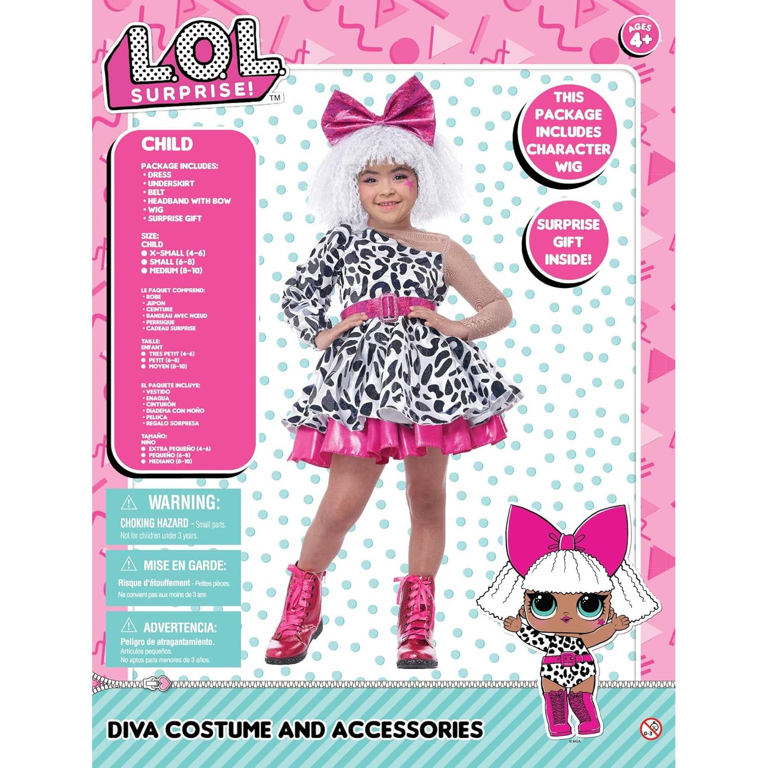Disfraz Infantil L.O.L Surprise! Diva Talla X-Small