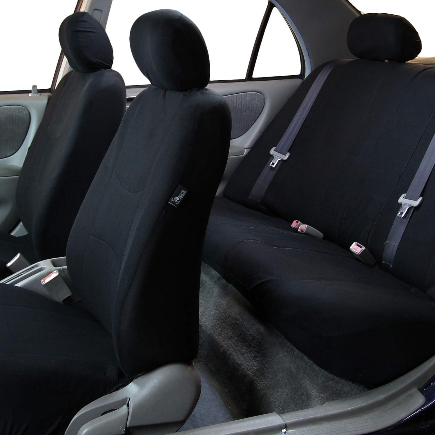 Funda de Asiento de Coche TLH Negra Universal 8 Asientos