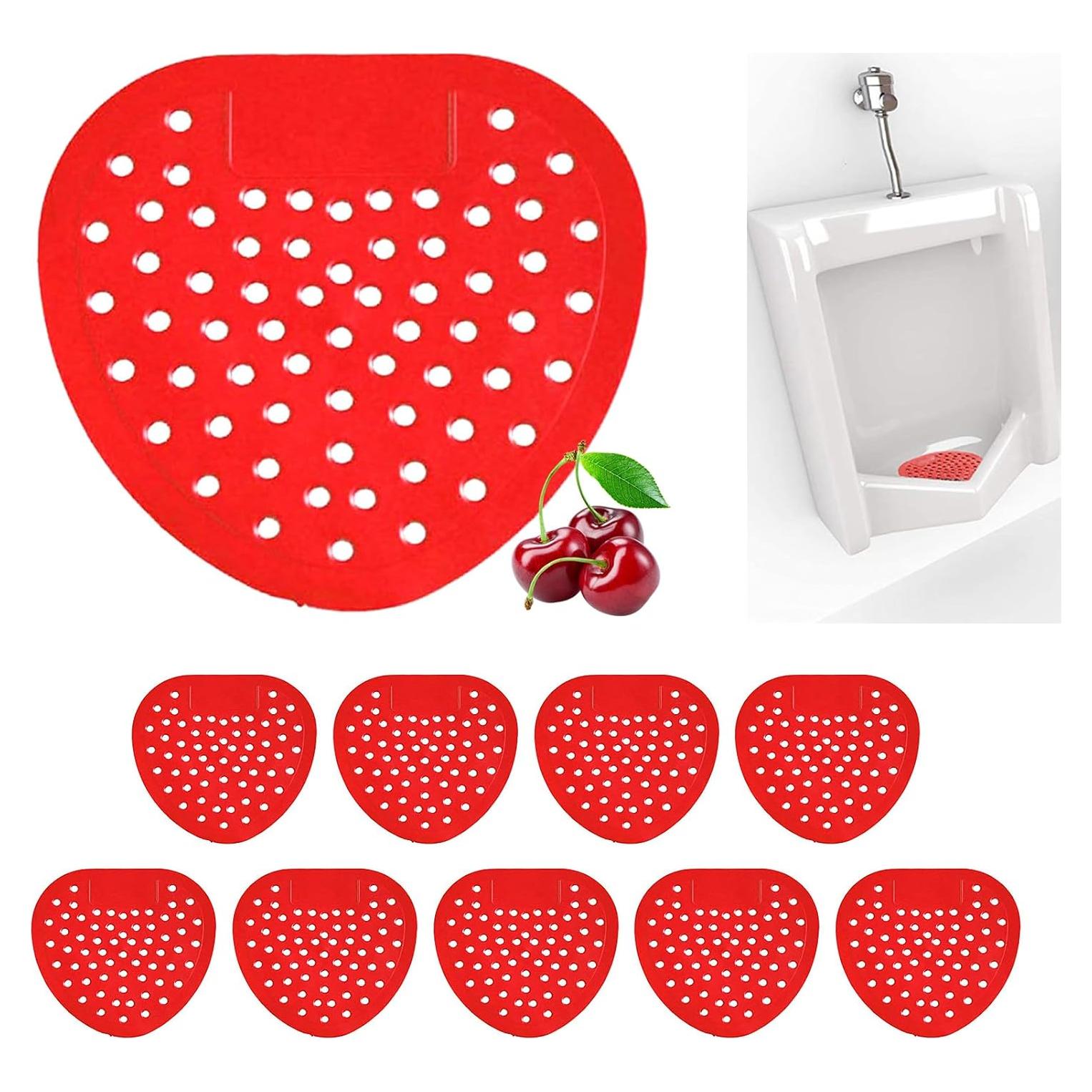 Pantallas de Orinal CNQLIS 10 Piezas Aroma Cereza Antisalpicaduras