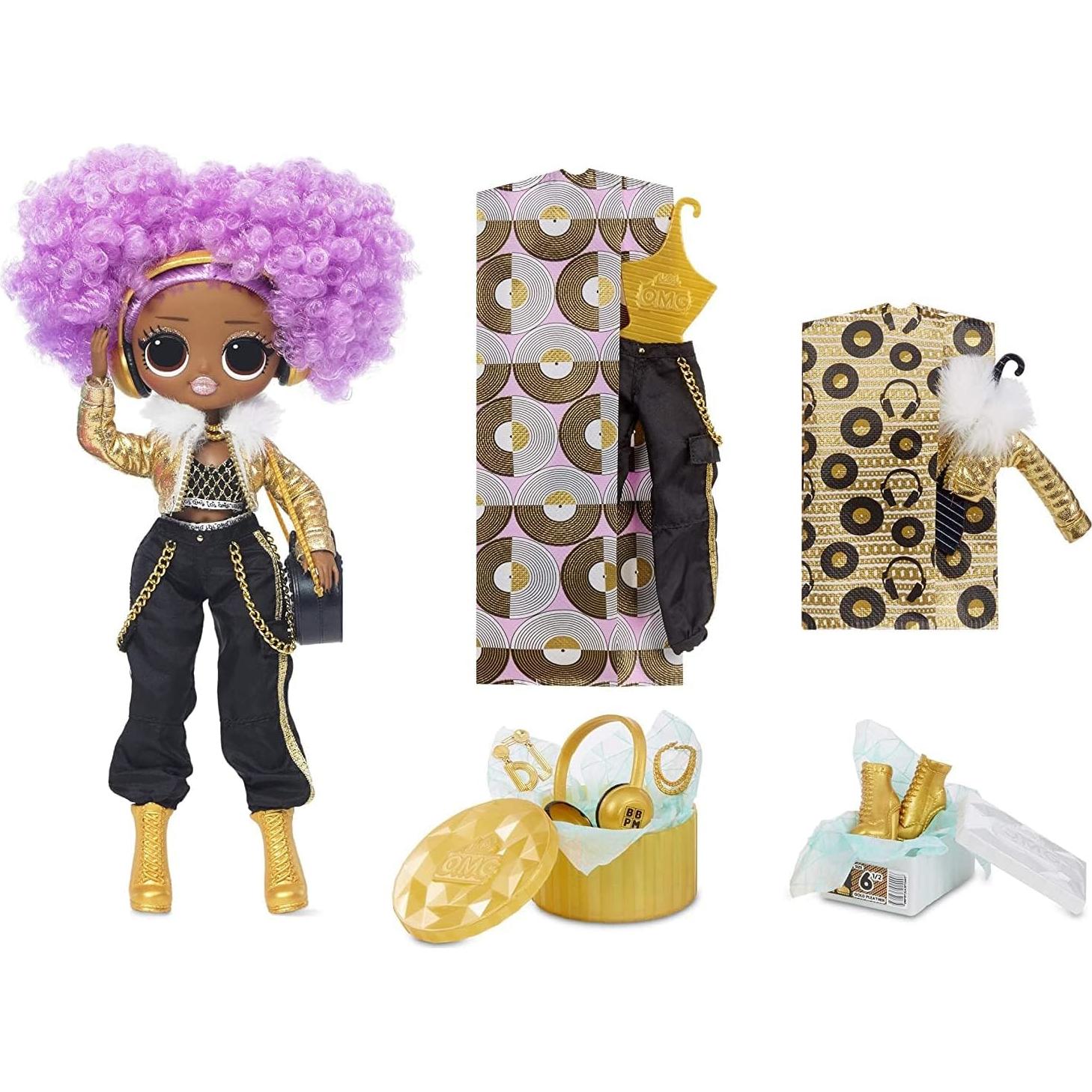 LOL Surprise OMG 24K D.J. Fashion Doll with 20 Surprises