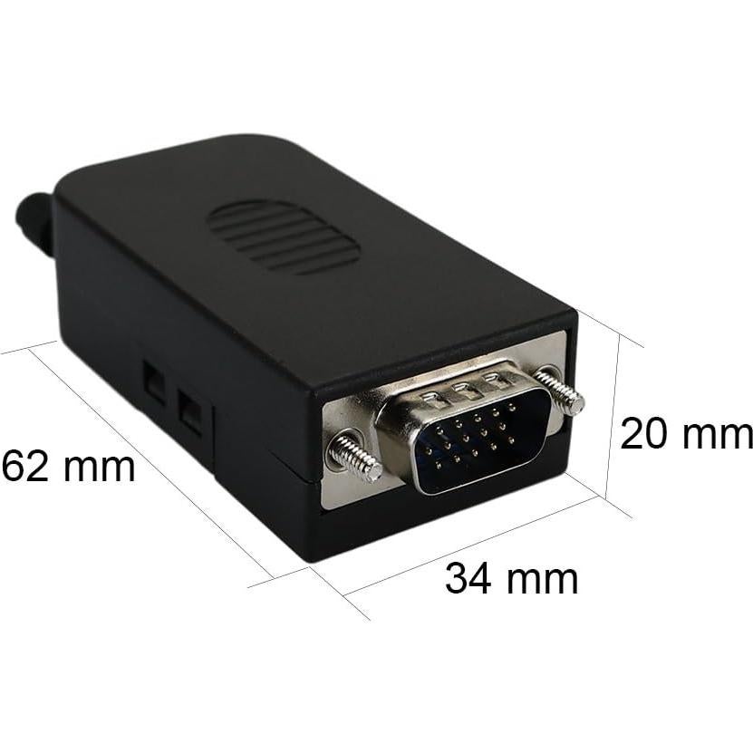 Conector D-SUB DB15 macho 15 pines Twinkle Bay con caja