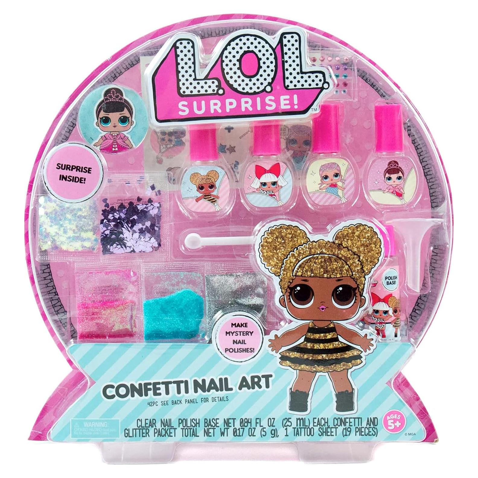 L.O.L. Surprise Confetti Nail Art Horizon Group DIY Esmaltes