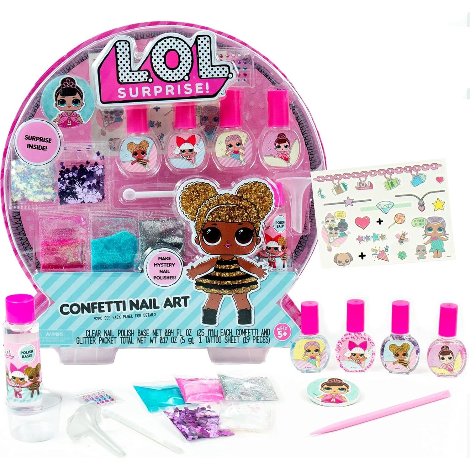 L.O.L. Surprise Confetti Nail Art Horizon Group DIY Esmaltes