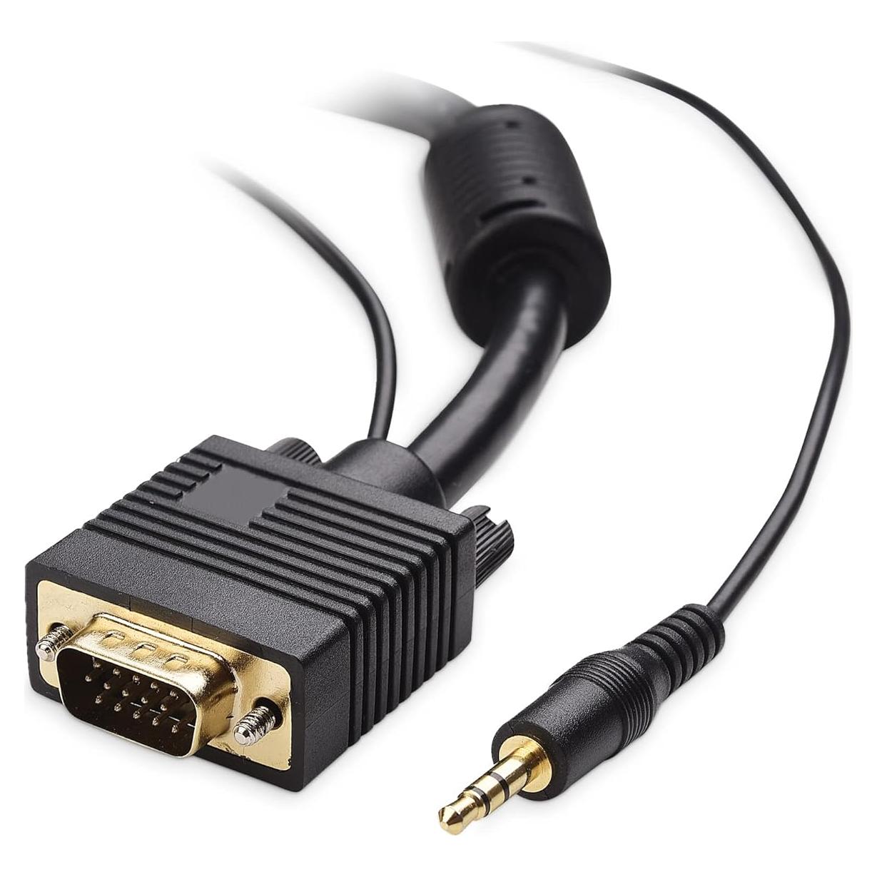 Cable VGA con Audio 4.57m Cable Matters - Conectores Chapados en Oro