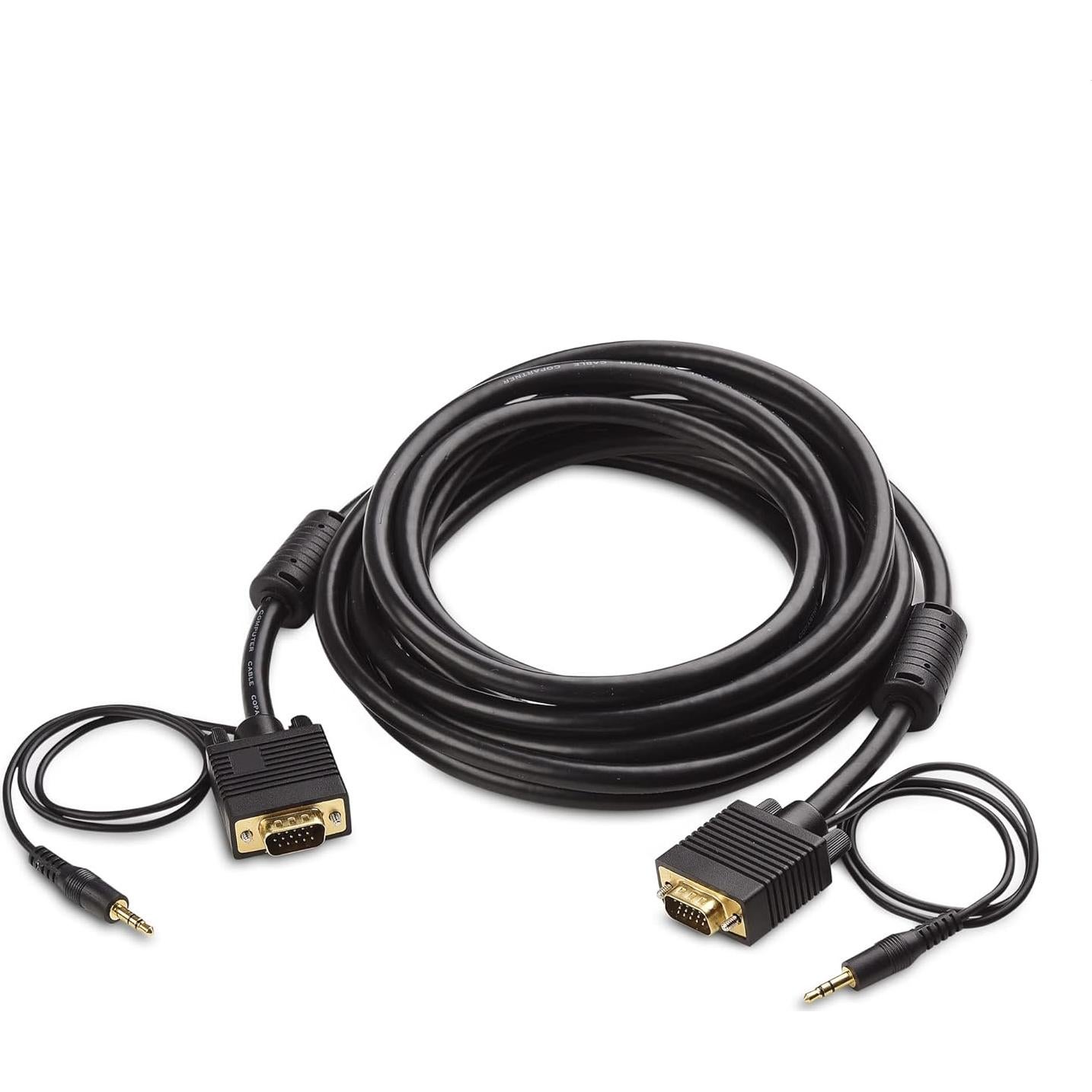 Cable VGA con Audio 4.57m Cable Matters - Conectores Chapados en Oro