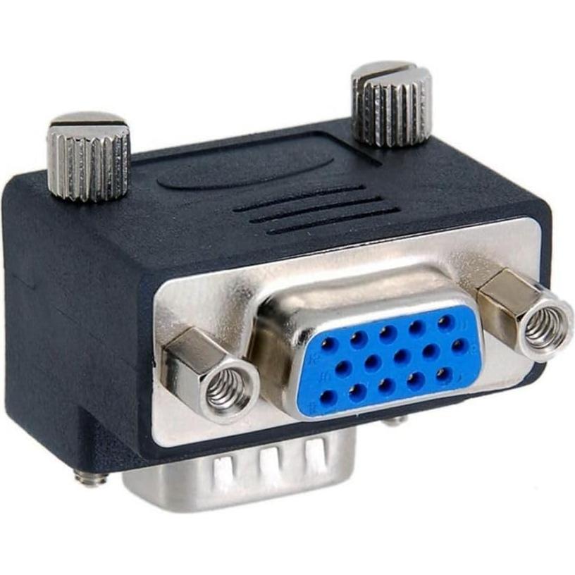 Adaptador VGA 15 Pines Macho a Hembra 270 Grados CY