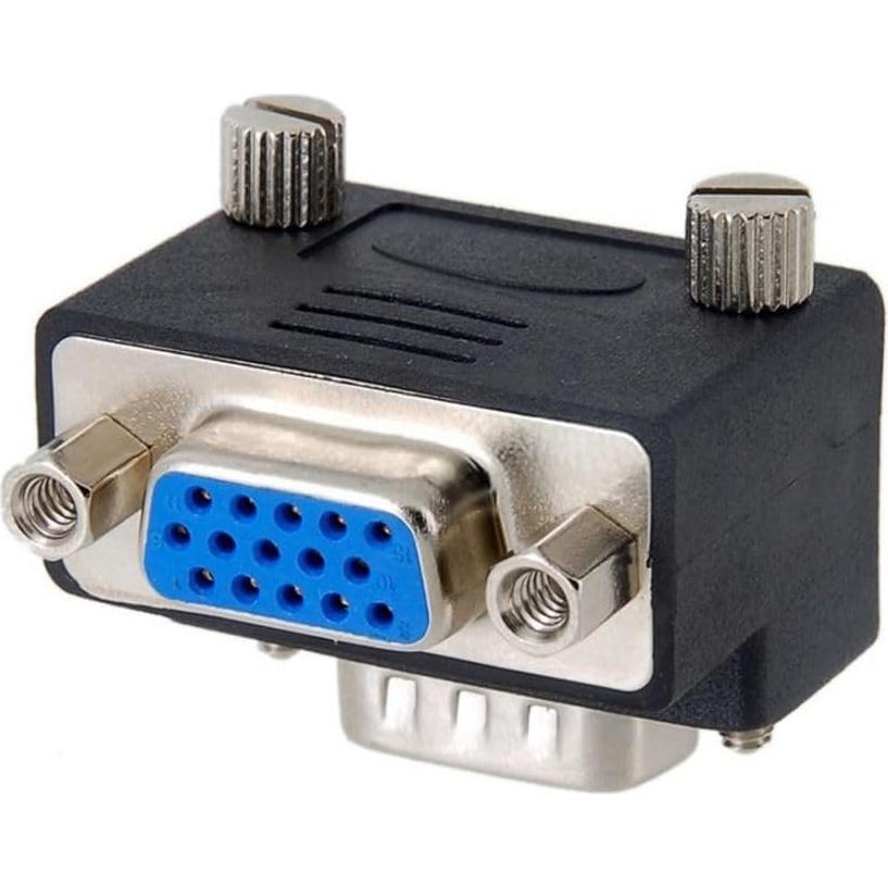 Adaptador VGA 15 Pines Macho a Hembra 270 Grados CY