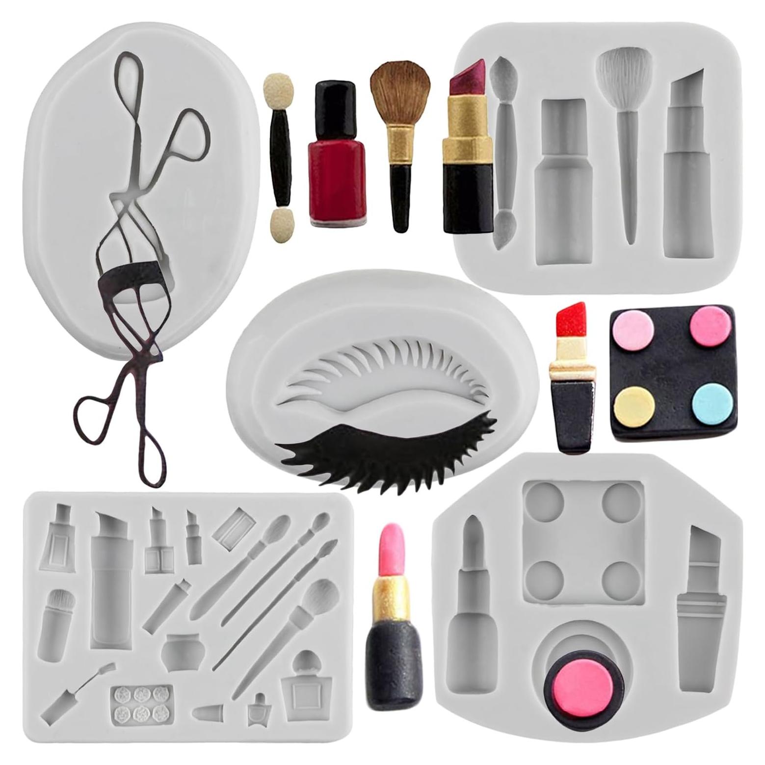 Set de 5 Moldes de Silicona Sijiangmold para Decoración de Pasteles