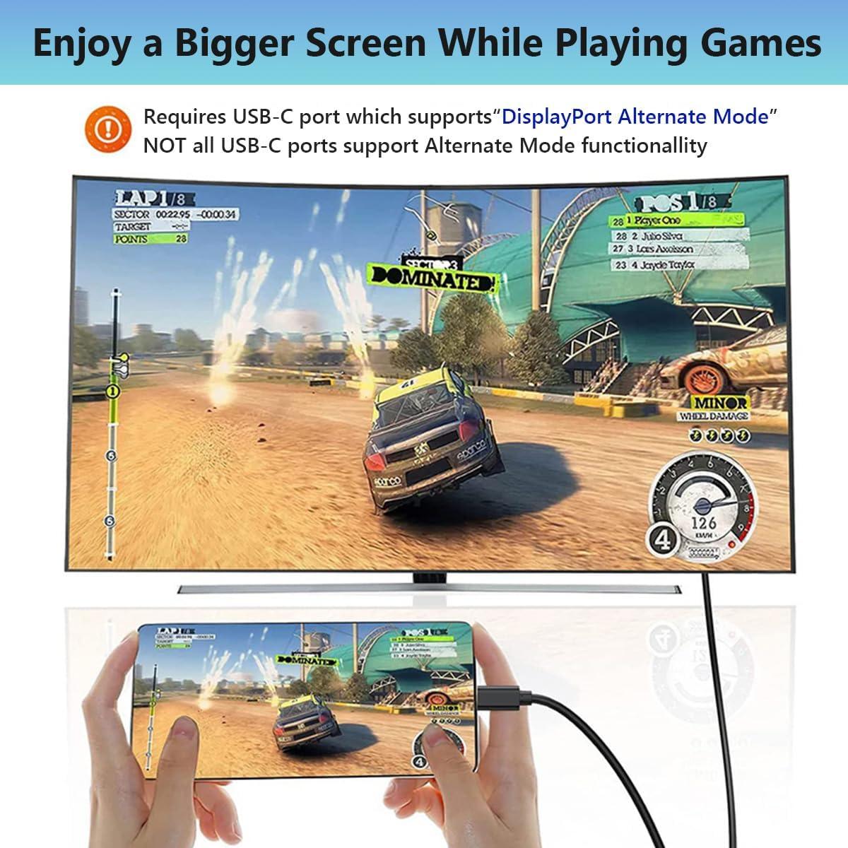 Cable USB C a VGA 1.83m Znoogrn Adaptador 1080P Compatible