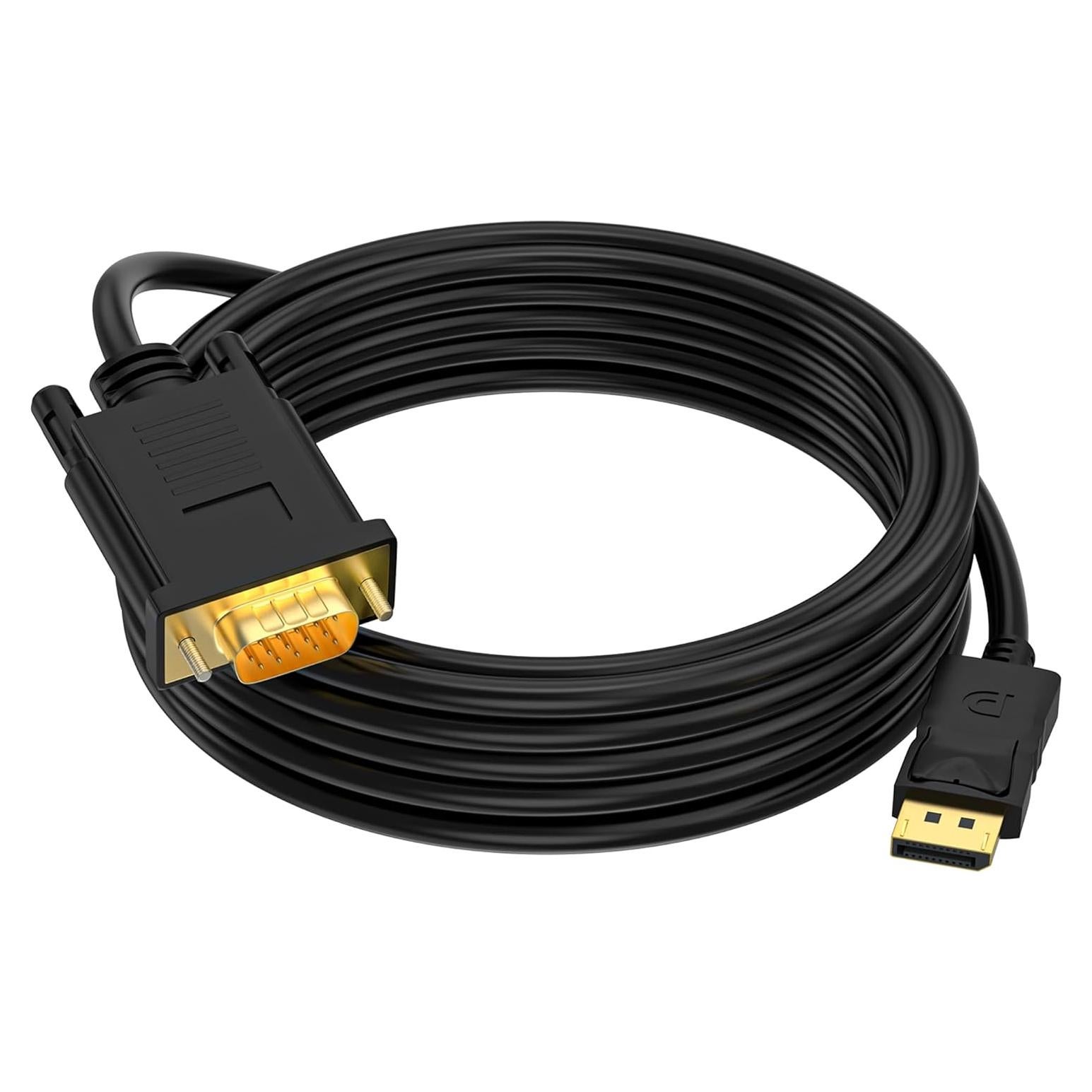 Adaptador DisplayPort a VGA Seefeful 1.83m Full HD 1080P